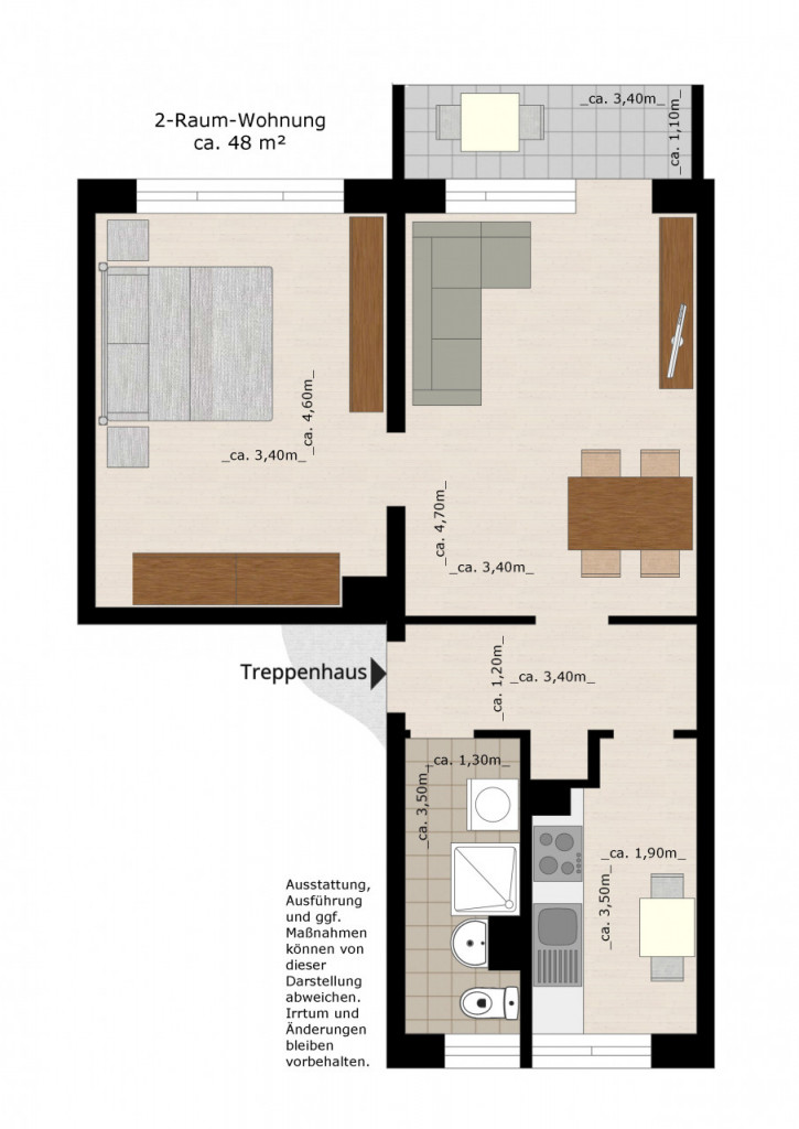 Bild 1 : Erstbezug nach Sanierung
