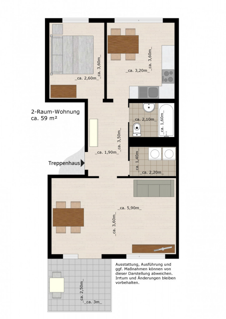Bild 1 : Charmante Wohnung mit Balkon