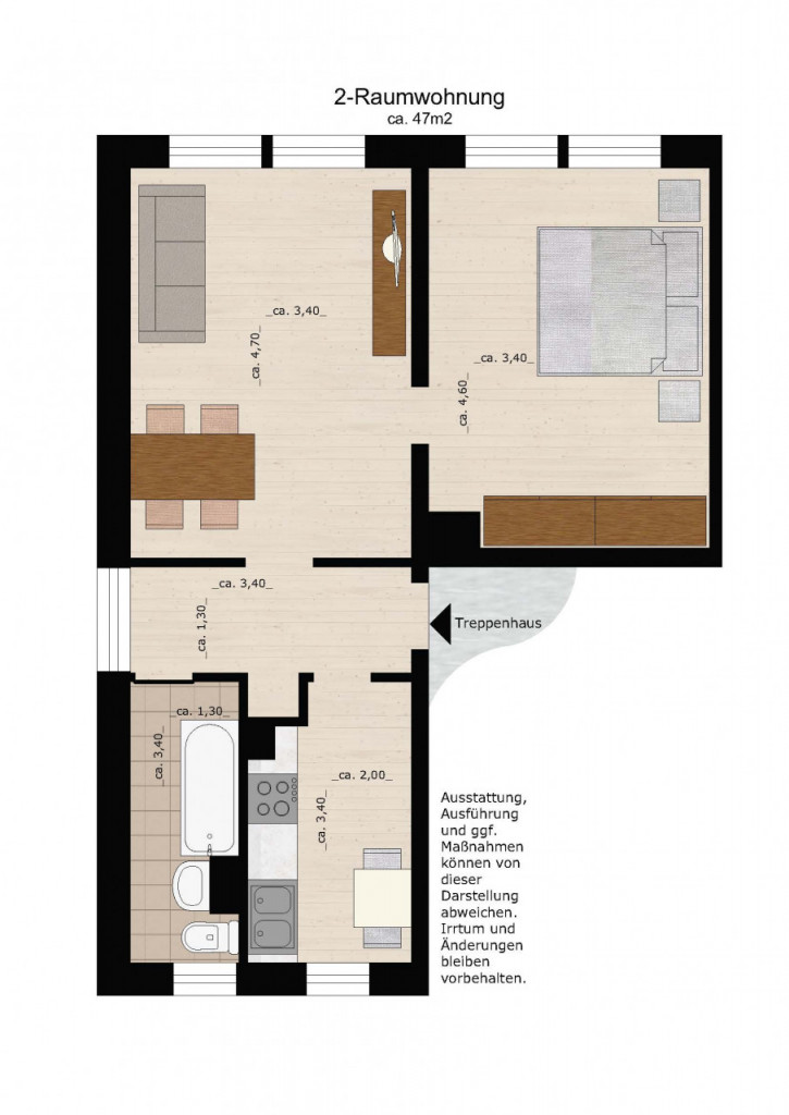 Bild 1 : BESICHTIGEN - SANIEREN - EINZIEHEN 